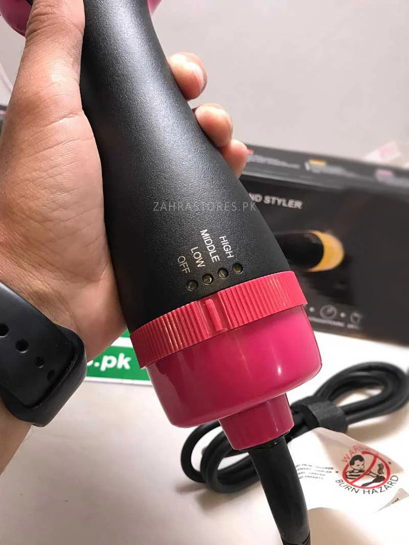 One Step Hot Air Brush — 3-in-1 Hair Dryer, Straightener & Volumizer