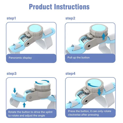 Bunion Corrector | Steel-Reinforced | Adjustable Knob | Instant Pain Relief