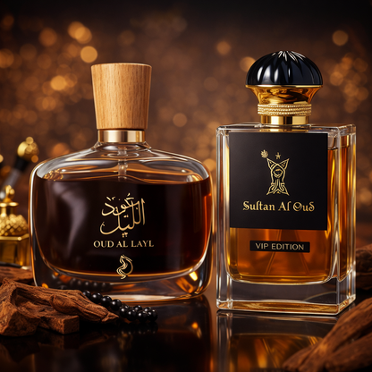Oud Al Layl + Sultan Al Oud VIP Edition - 2 Perfume in 1 Price -Arabic Oud
