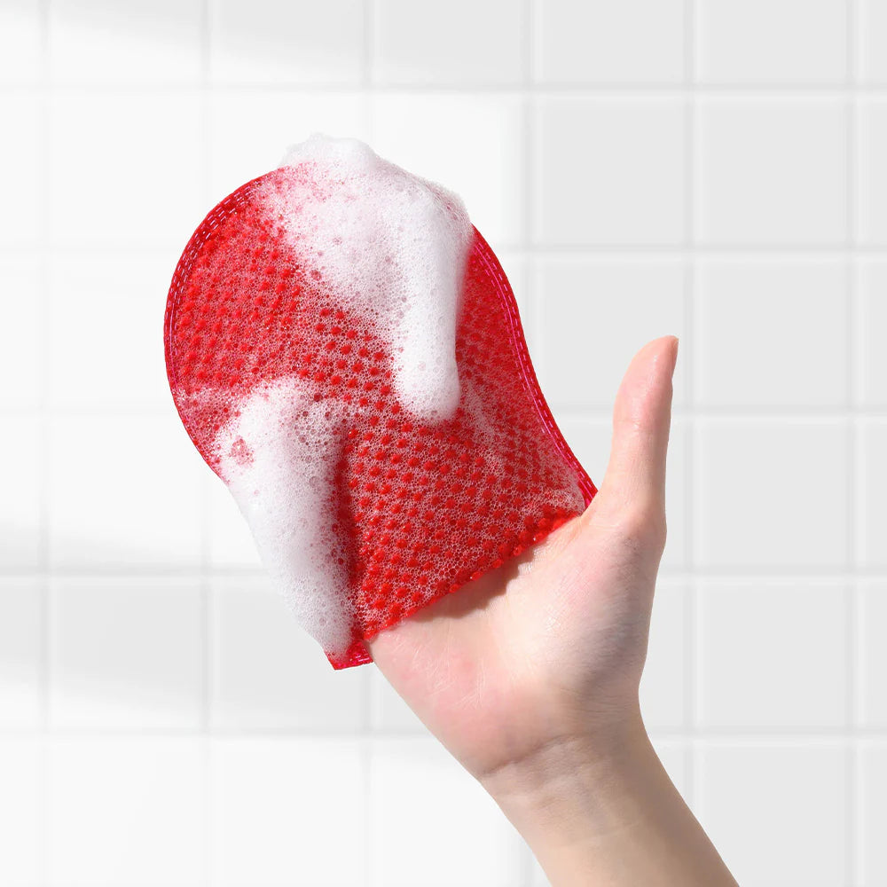 Auonam Red Gloves Clean the Body