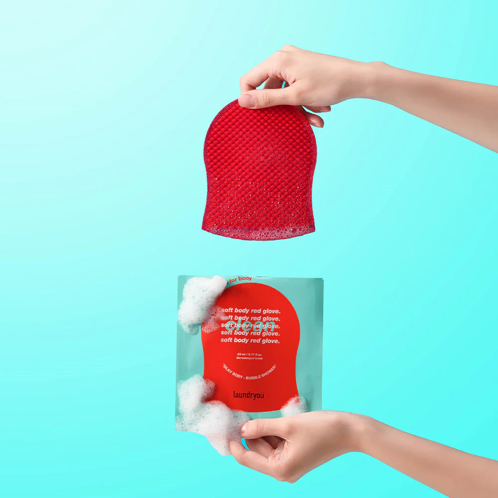 Auonam Red Gloves Clean the Body